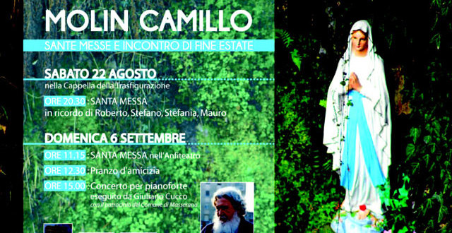 6 settembre 2015 – appuntamento al MOLIN CAMILLO