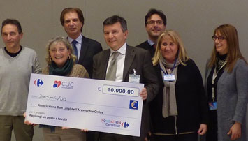 Abbiamo ricevuto il premio del “Click Solidale Carrefour”